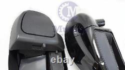 Vivid Black Lower Vented Fairing Kit Leg Warmer for 2014 & up Harley Touring