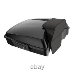 Vivid Black Razor Tour Pack Trunk Luggage For Harley Lower Rider ST 2018+