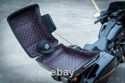 Vivid Black Razor Tour Pack Trunk Luggage For Harley Lower Rider ST 2018+