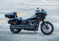 Vivid Black Razor Tour Pack Trunk Luggage For Harley Lower Rider ST 2018+