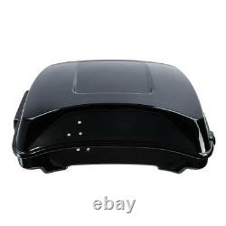 Vivid Black Razor Tour Pak Trunk For Harley Touring Electra Road Glide 2014-2020