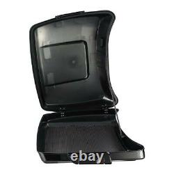 Vivid Black Razor Tour Pak Trunk For Harley Touring Electra Road Glide 2014-2020