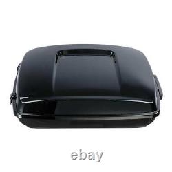 Vivid Black Razor Tour Pak Trunk For Harley Touring Electra Road Glide 2014-2020