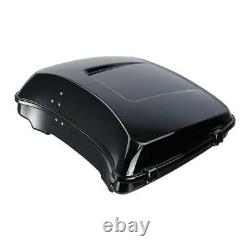 Vivid Black Razor Tour Pak Trunk For Harley Touring Electra Road Glide 2014-2020