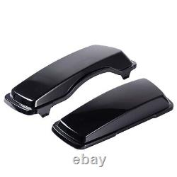 Vivid Black Saddlebag Lid For 1993-2013 Harley Davidson Touring by Advanblack