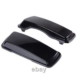 Vivid Black Saddlebag Lid For 1993-2013 Harley Davidson Touring by Advanblack