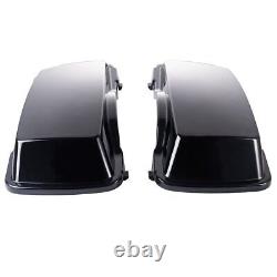 Vivid Black Saddlebag Lid For 1993-2013 Harley Davidson Touring by Advanblack