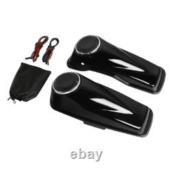Vivid Black Saddlebag Lids &6.5'' Speakers Fit For Harley Davidson Touring 14-24