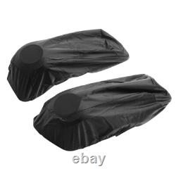 Vivid Black Saddlebag Lids &6.5'' Speakers Fit For Harley Davidson Touring 14-24