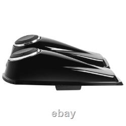Vivid Black Saddlebag Lids &6.5'' Speakers Fit For Harley Davidson Touring 14-24