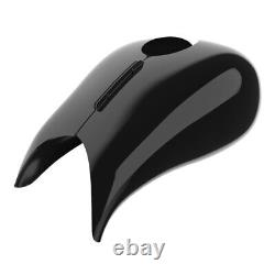 Vivid Black Stretched Tank Cover Fits 09+ Harley Touring Street Road Glide