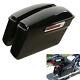 Vivid Hard Saddle Bags Trunk With Latch Keys For Harley Touring Models 2014-2019
