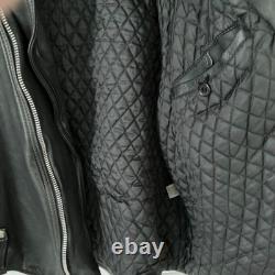 Vtg Harley Davidson CYCLE CHAMP Leather Jacket 54 Tall Black 3XL Motorcycle