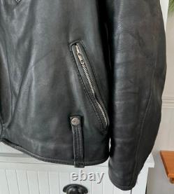 Vtg Harley Davidson CYCLE CHAMP Leather Jacket 54 Tall Black 3XL Motorcycle