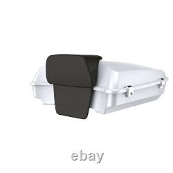 White Onyx Pearl Razor Tour Pack Pak Pad Luggage Fits Harley Touring/Softail 97+