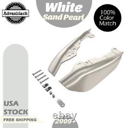 White Sand Pearl Mid Frame Air Deflectors Heat Shield Trim For Harley Davidson
