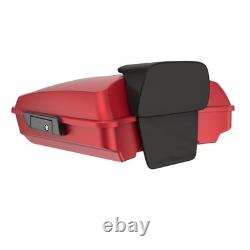 Wicked Red Denim Razor Tour Pack Luggage Fits 97+ Harley Touring / Softail