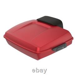 Wicked Red Denim Razor Tour Pack Luggage Fits 97+ Harley Touring / Softail