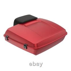 Wicked Red Denim Razor Tour Pack Luggage Fits 97+ Harley Touring / Softail