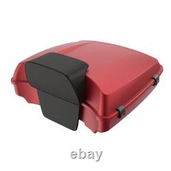 Wicked Red Denim Razor Tour Pack Luggage Fits 97+ Harley Touring / Softail
