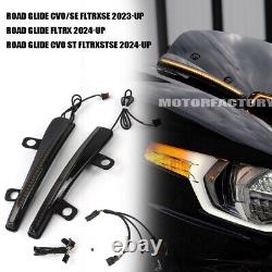 Windshield Fairings Turn Signal Lights For Touring CVO Road Glide FLTRXSTSE 2024