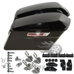 With Hardware Hard Saddlebags Saddle bags fit For Harley Touring Road King Electra