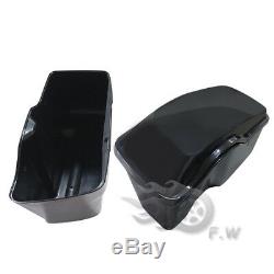 With Hardware Hard Saddlebags Saddle bags fit For Harley Touring Road King Electra