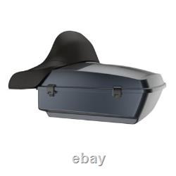 Wrap-Around Backrest Black Tempest Chopped Tour Pack F/ 97-20 Harley Touring