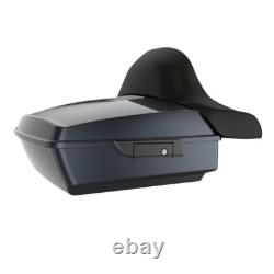 Wrap-Around Backrest Black Tempest Chopped Tour Pack F/ 97-20 Harley Touring