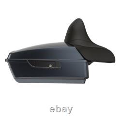 Wrap-Around Backrest Black Tempest Chopped Tour Pack F/ 97-20 Harley Touring Wrap-Around Backrest Black Tempest Chopped Tour Pack F/ 97-20 Harley Touring