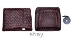 Wrap-Around Backrest Black Tempest Chopped Tour Pack F/ 97-20 Harley Touring