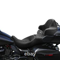 Wrap-Around King Backrest Pad For Harley Tour Pak Touring Electra Glide 14-24 23